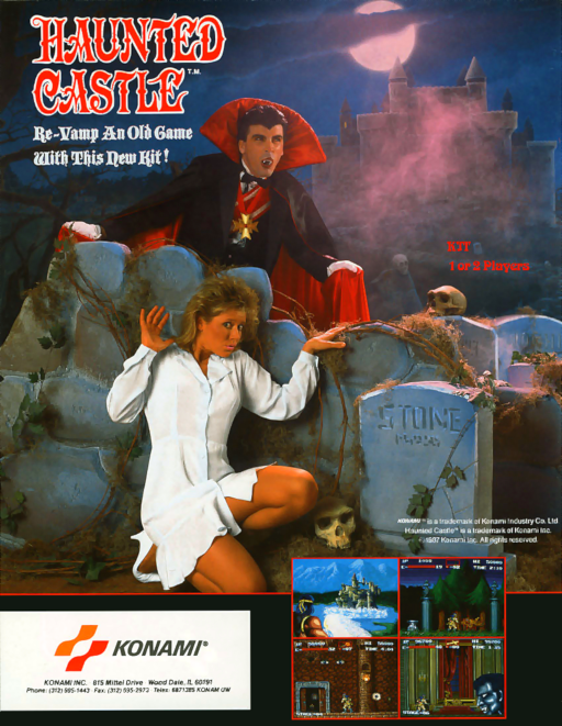 Haunted Castle (ver. M) Arcade Game Cover